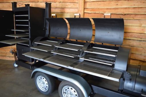 Bbq smoker trailer 26 inch 3 deurs BBQ trailers voor grotere groepen mensen 7