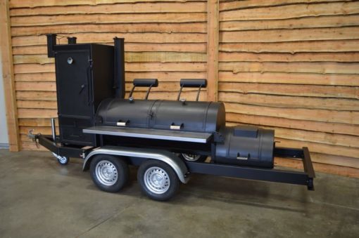 Bbq smoker trailer 26 inch 2 deurs BBQ trailers voor grotere groepen mensen 4