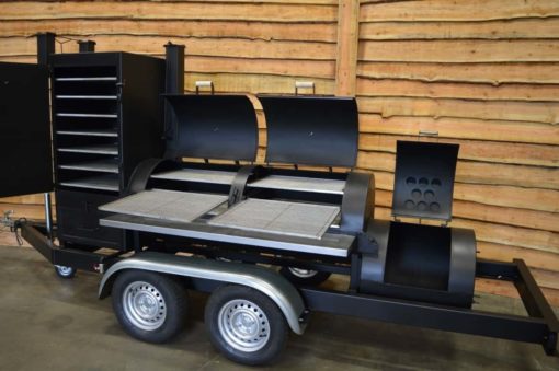 Bbq smoker trailer 26 inch 2 deurs BBQ trailers voor grotere groepen mensen 8
