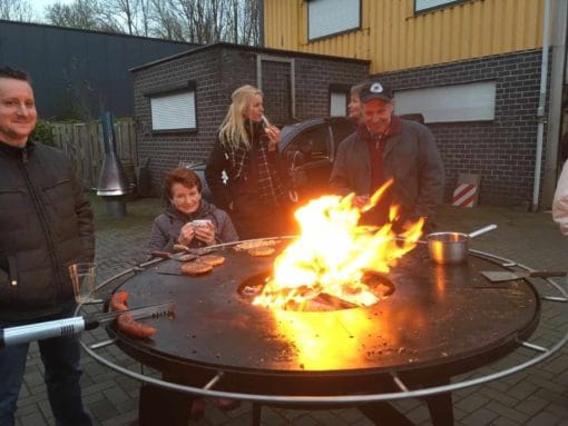 Bakplaatring BBQ Grillring / barbecue (staal S235JR) Bakplaatring voor barbecue en grill 4